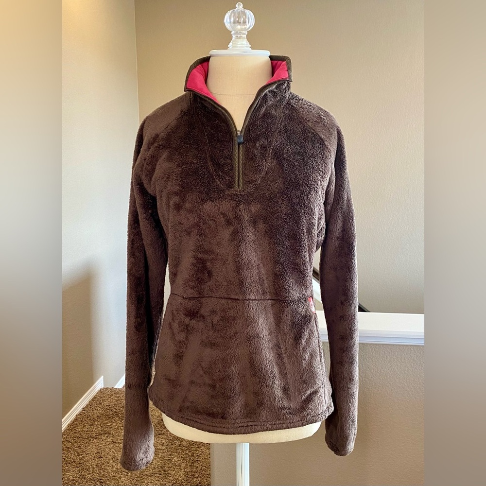 The North Face Fuzzy Fleece 1/4 Zip Jacket Pullover